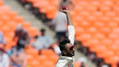 India's Axar Patel bowls during the Day 1 of the 4th Test Match against Australia, at Narendra Modi Stadium, in Ahmedabad (ANI)