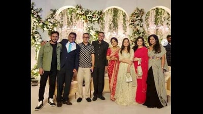 Aman Gupta shared a picture from Ritesh Agarwal's wedding reception. (Instagram/@boatxaman) Aman Gupta shared a picture from Ritesh Agarwal's wedding reception. (Instagram/@boatxaman)