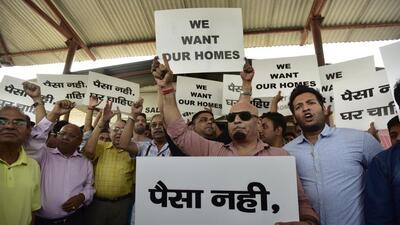At least 20,000 homebuyers of Jaypee Wish Town projects in Noida and Greater Noida have been waiting nearly a decade to get their homes. (HT ARCHIVE) At least 20,000 homebuyers of Jaypee Wish Town projects in Noida and Greater Noida have been waiting nearly a decade to get their homes. (HT ARCHIVE)