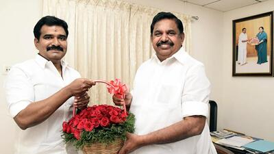 CTR Nirmal Kumar who quit BJP, joined AIADMK in the presence of interim general secretary Edappadi K. Palaniswami, in Chennai. (ANI) CTR Nirmal Kumar who quit BJP, joined AIADMK in the presence of interim general secretary Edappadi K. Palaniswami, in Chennai. (ANI)