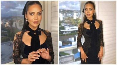 Esha Gupta and fashion go hand-in-hand. Her Instagram handle is a one-stop-shop for all fashion enthusiasts looking for some expert style tips. Esha loves experimenting with her looks and in her latest post, she is seen channelling her inner vintage queen in a black velvet dress. (Instagram/@egupta) Esha Gupta and fashion go hand-in-hand. Her Instagram handle is a one-stop-shop for all fashion enthusiasts looking for some expert style tips. Esha loves experimenting with her looks and in her latest post, she is seen channelling her inner vintage queen in a black velvet dress. (Instagram/@egupta)