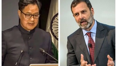 Kiren Rijiju said Rahul Gandhi is provoking people to divide India. Kiren Rijiju said Rahul Gandhi is provoking people to divide India.