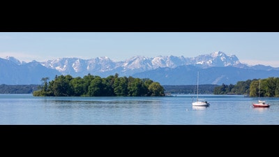 Scene of the action: The Lake Starnberg region of the Bavarian Alps (Shutterstock) Scene of the action: The Lake Starnberg region of the Bavarian Alps (Shutterstock)