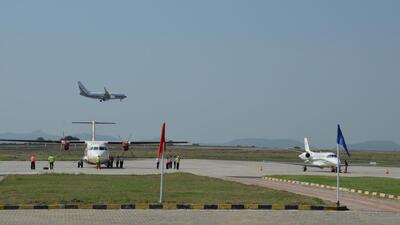 The current terminal can only handle 300 passengers at a time. Launched in October 2017, the airport is the fourth busiest facility in the state after Mumbai, Pune and Nagpur. (HT FILE PHOTO) The current terminal can only handle 300 passengers at a time. Launched in October 2017, the airport is the fourth busiest facility in the state after Mumbai, Pune and Nagpur. (HT FILE PHOTO)