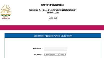 KVS Teacher Admit Card 2022 for re-exam out at kvsangathan.nic.in, link here KVS Teacher Admit Card 2022 for re-exam out at kvsangathan.nic.in, link here