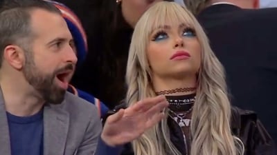 Screengrab of Liv Morgan with WWE executive from viral video (Twitter) Screengrab of Liv Morgan with WWE executive from viral video (Twitter)
