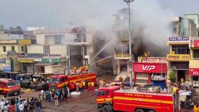 According to the local police, an electrical short-circuit may have started the fire. (ANI) According to the local police, an electrical short-circuit may have started the fire. (ANI)