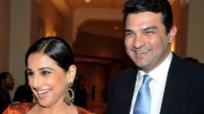 Vidya Balan with husband Siddharth Roy Kapur.