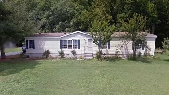 The home of Melissa Schrock, who grazed her goats on her neighbor’s land and won squatter’s rights. (New York Post)