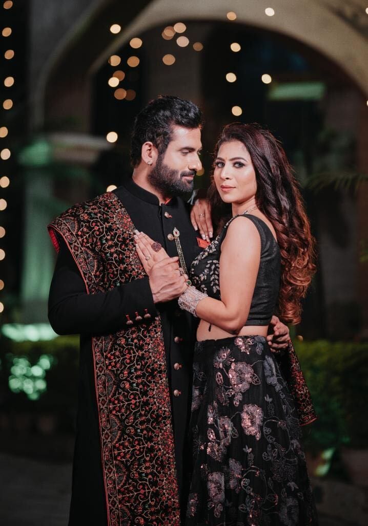 Harshit and Samonica after their engagement Harshit and Samonica after their engagement