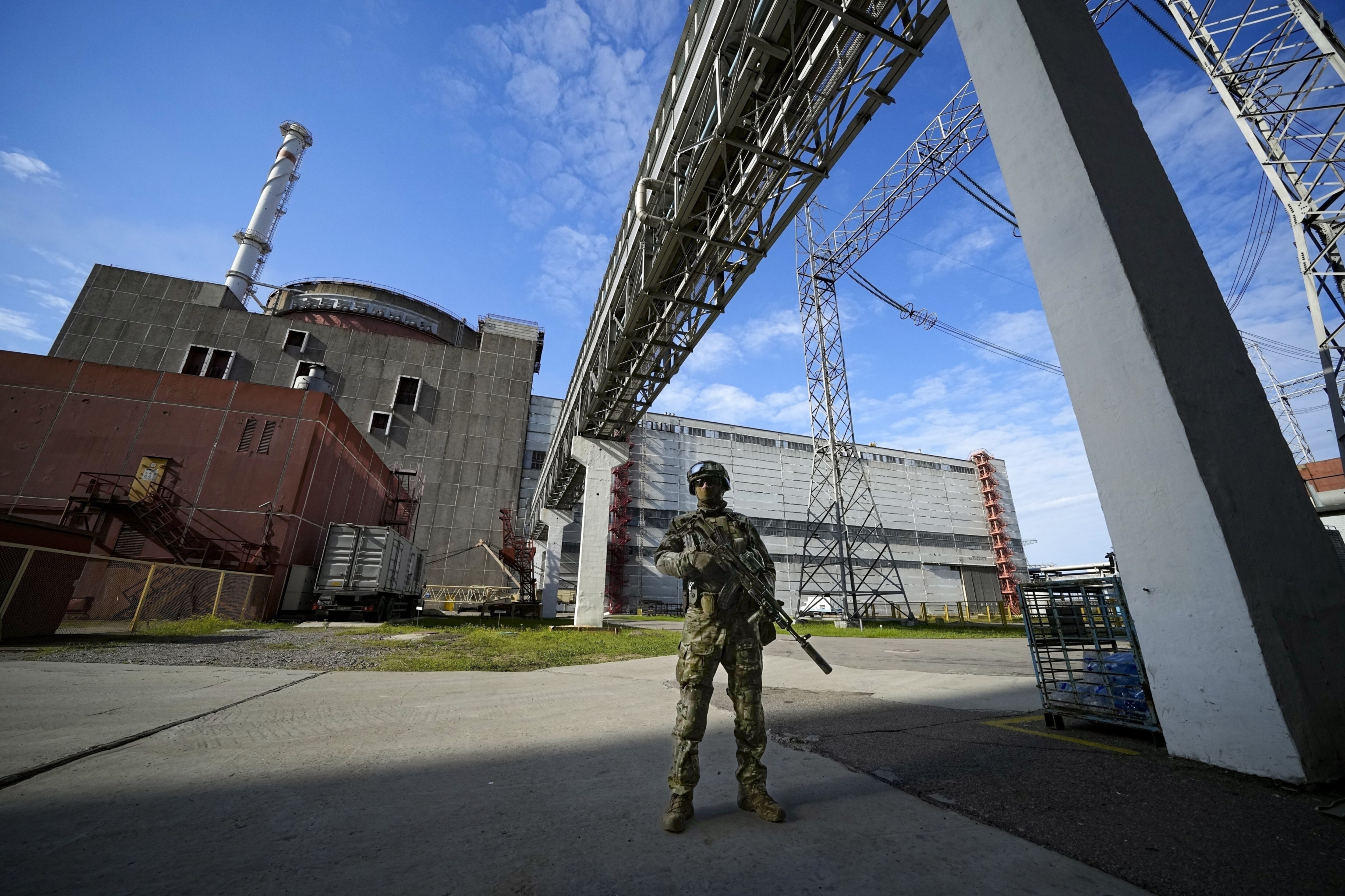 Zaporizhzhia nuclear plant has been held by the Russian forces for months, but operated by Ukrainian employees. (AP Photo, File) Zaporizhzhia nuclear plant has been held by the Russian forces for months, but operated by Ukrainian employees. (AP Photo, File)