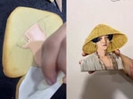 SUGA's portrait on a cookie. SUGA's portrait on a cookie.