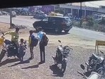 Screengrab of the video. The injured man, identified as Rambabu Bagri (20), was rushed to a local hospital after the accident.