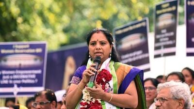 Bharat Rashtra Samithi (BRS) MLC K Kavitha (ANI) Bharat Rashtra Samithi (BRS) MLC K Kavitha (ANI)
