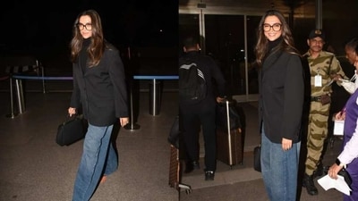 Deepika Padukone headed to Los Angeles, US, ahead of the Oscars. Deepika Padukone headed to Los Angeles, US, ahead of the Oscars.