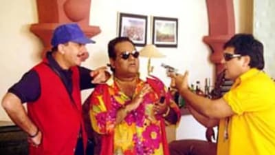 Anupam Kher, Satish Kaushik and Govinda in the 1997 film Deewana Mastana, Anupam Kher, Satish Kaushik and Govinda in the 1997 film Deewana Mastana,