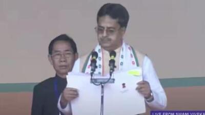 Dr Manik Saha took oath as the chief minister of Tripura on Wednesday (File Photo) Dr Manik Saha took oath as the chief minister of Tripura on Wednesday (File Photo)