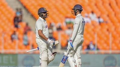 Rohit Sharma and Shubman Gill opened for India for the remaining overs. The duo reached 17 and 18 runs respective and will resume batting on Day 3, with an overnight score of 36/0. (AP)