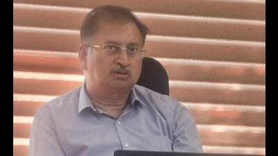 Sanjeev Goyal, director general of audit (central), addressing the media in Chandigarh on Friday. (HT Photo) Sanjeev Goyal, director general of audit (central), addressing the media in Chandigarh on Friday. (HT Photo)