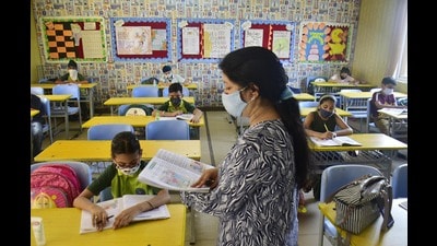 Students attend a class in Amritsar. (HT File) Students attend a class in Amritsar. (HT File)