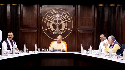 UP cabinet meeting underway in Lucknow on Friday (HT)