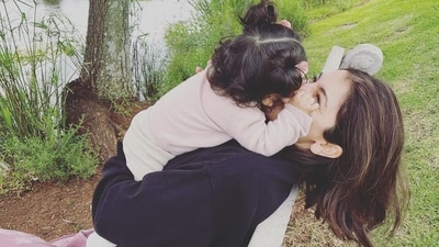 Anushka Sharma with daughter Vamika in a recent photo. Anushka Sharma with daughter Vamika in a recent photo.
