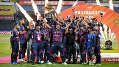 Deccan Gladiators won the Abu Dhabi T10 League title in 2022 (ADT10) Deccan Gladiators won the Abu Dhabi T10 League title in 2022 (ADT10)