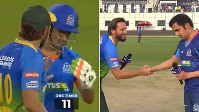 Gautam Gambhir and Shahid Afridi had a couple of awkward run-ins with each other and the internet couldn't keep calm. (Twitter)