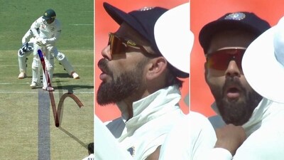 Virat Kohli reacts to Usman Khawaja's dismissal (Hotstar) Virat Kohli reacts to Usman Khawaja's dismissal (Hotstar)
