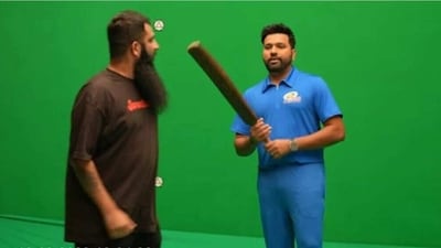 Rohit Sharma during a promo shoot
