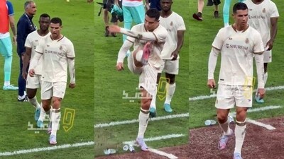 It marked the second match in a row that Ronaldo failed to score (Twitter) It marked the second match in a row that Ronaldo failed to score (Twitter)