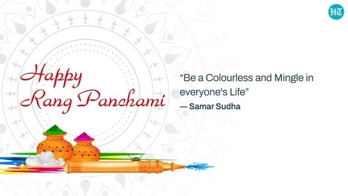 Rang Panchami is celebrated a few days after Holi. Rang Panchami is celebrated a few days after Holi.