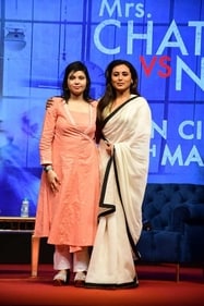Rani with Sagarika at the event.