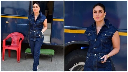 Kareena posed for the cameras. (HT Photos/Varinder Chawla) Kareena posed for the cameras. (HT Photos/Varinder Chawla)