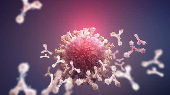 Virus protection. Antibodies and viral infection. Immune defense of the body. Attack on antigens 3D illustration (Siarhei - stock.adobe.com)