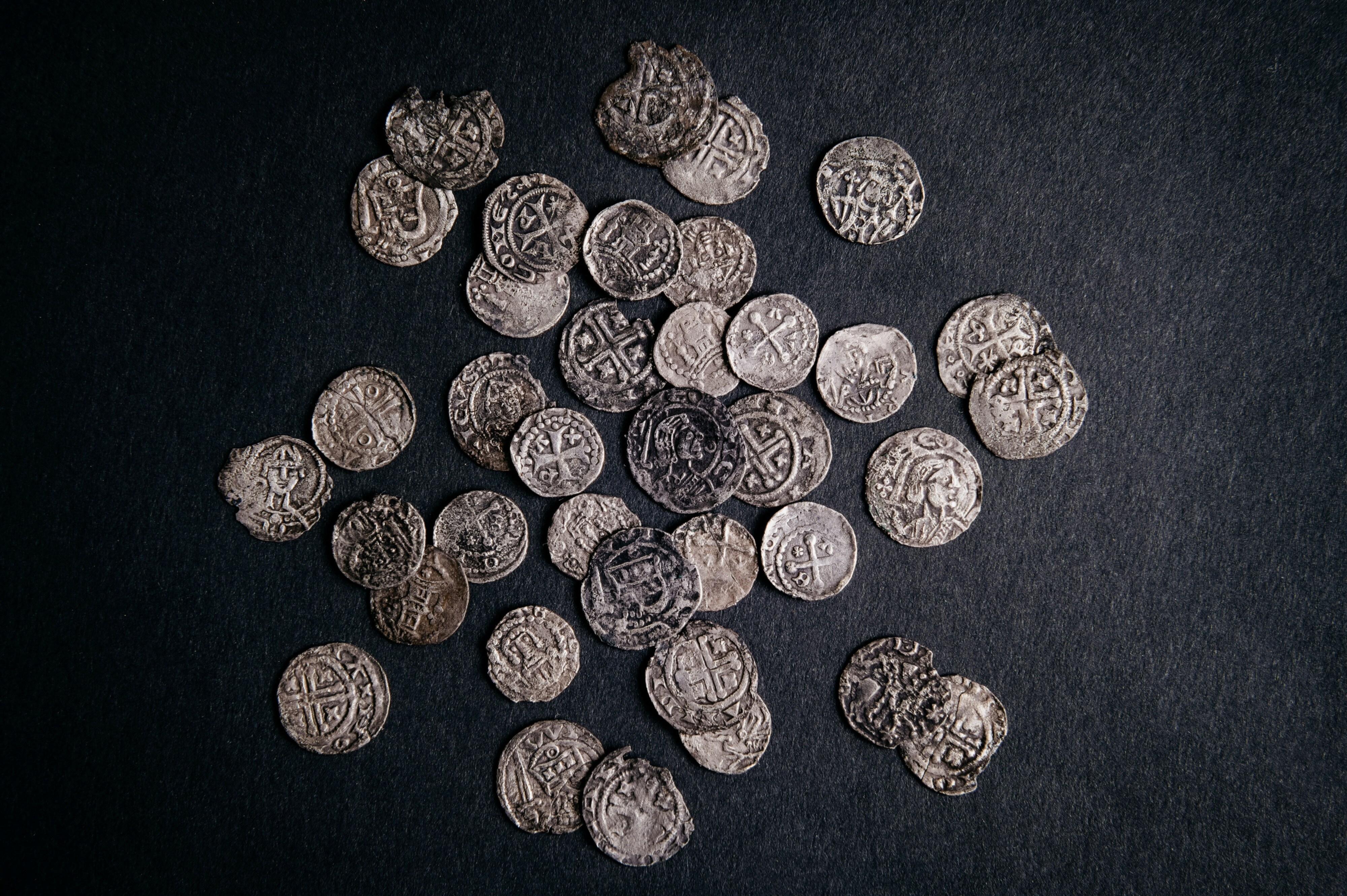 Part of the 1000-year-old medieval treasure discovered in Hoogwoud, Netherlands. (via REUTERS)