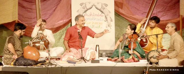 TM Krishna performing at the MSlF, Lucknow (Rakesh Sinha) TM Krishna performing at the MSlF, Lucknow (Rakesh Sinha)