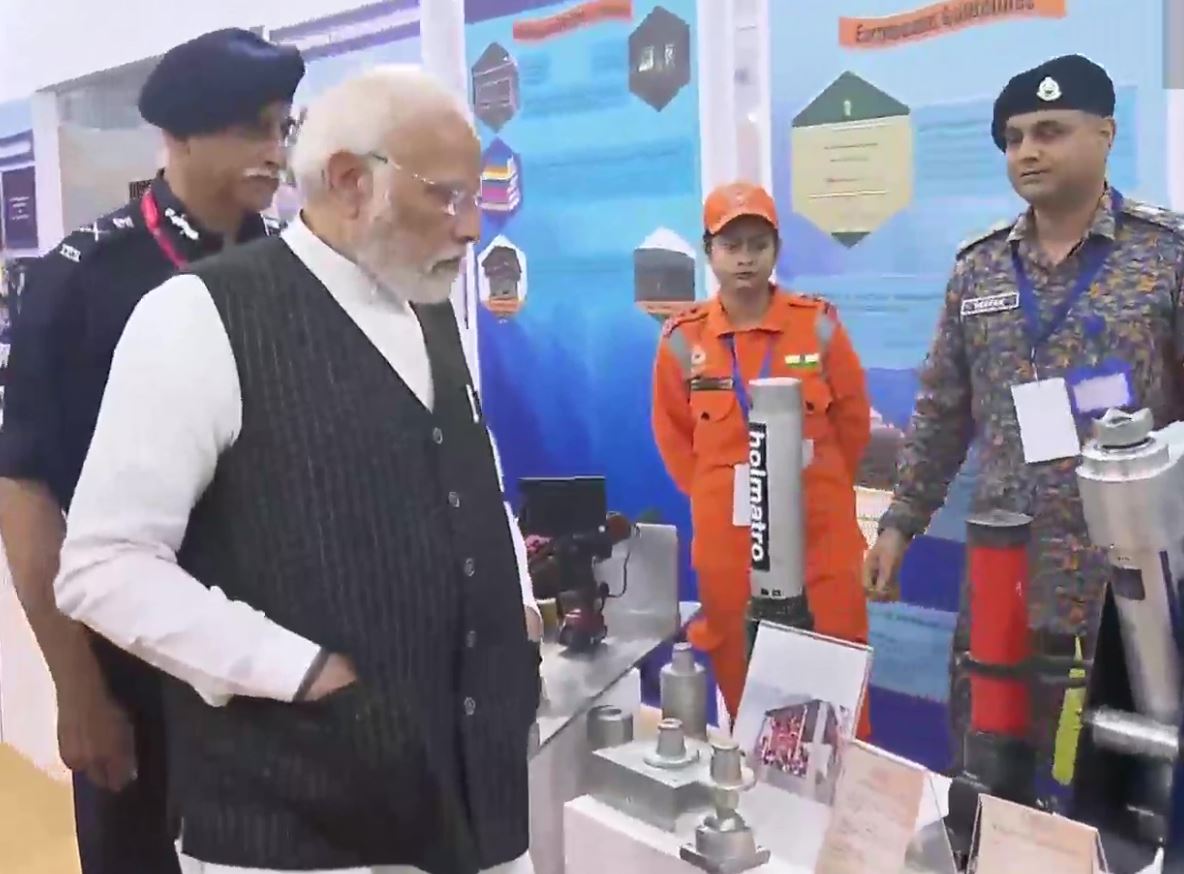 Prime Minister Narendra Modi at 3rd Session of the National Platform for Disaster Risk Reduction (NPDRR) in Delhi. (ANI)