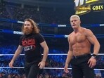 Cody Rhodes and Sami Zayn fought the Usos briefly and forced the brothers to retreat.(Twitter)