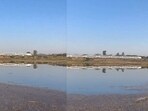Vande Bharat train passes through a picturesque location. Vande Bharat train passes through a picturesque location.