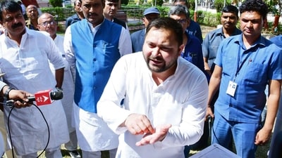 Tejashwi was questioned on Friday as his New Delhi residence was searched by ED. He was summoned by CBI on Saturday which he skipped. Tejashwi was questioned on Friday as his New Delhi residence was searched by ED. He was summoned by CBI on Saturday which he skipped.