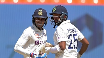 Shubman Gill, Cheteshwar Pujara resumed batting for India on Day 3, with the latter getting dismissed for 42 in the post-Lunch session. (ANI) Shubman Gill, Cheteshwar Pujara resumed batting for India on Day 3, with the latter getting dismissed for 42 in the post-Lunch session. (ANI)