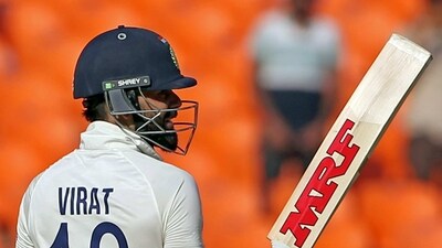 Kohli scored his first Test half century in 16 innings. (ANI) Kohli scored his first Test half century in 16 innings. (ANI)