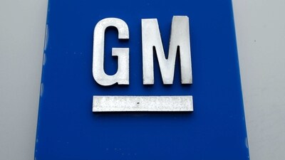The General Motors logo is displayed outside the General Motors Detroit-Hamtramck Assembly plant. (AP) The General Motors logo is displayed outside the General Motors Detroit-Hamtramck Assembly plant. (AP)