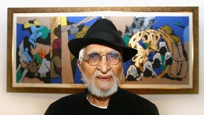 For a person who began his life painting billboards for films, or making portraits for as little as ₹15, he became among the most sought-after artists in India, commanding astronomical prices. But he also was very generous with his paintings. (Getty Images) For a person who began his life painting billboards for films, or making portraits for as little as ₹15, he became among the most sought-after artists in India, commanding astronomical prices. But he also was very generous with his paintings. (Getty Images)