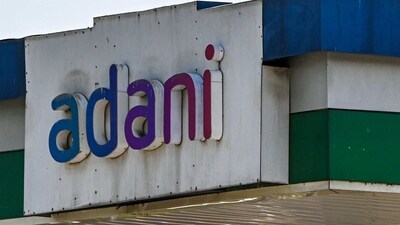Signage of Adani Group at company's gas station in Ahmedabad. (Bloomberg) Signage of Adani Group at company's gas station in Ahmedabad. (Bloomberg)