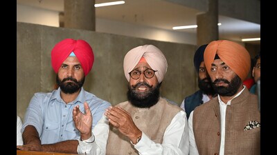 Senior Congress leader Partap Singh Bajwa said the law-and-order situation in Punjab has virtually gone from bad to worse. (Hindustan Times)