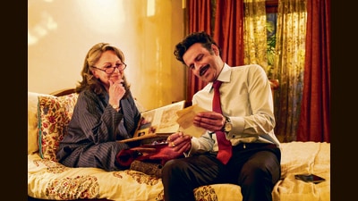 Sharmila Tagore as Kusum, seen here with Manoj Bajpayee, who plays her son Arun. Sharmila Tagore as Kusum, seen here with Manoj Bajpayee, who plays her son Arun.