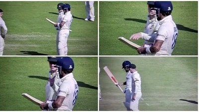 Virat Kohli and Steve Smith share a light moment on the field (Screengrab) Virat Kohli and Steve Smith share a light moment on the field (Screengrab)