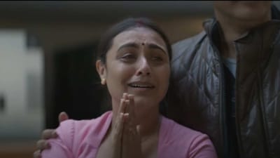 Rani Mukerji in a still from Mrs Chatterjee Vs Norway. Rani Mukerji in a still from Mrs Chatterjee Vs Norway.